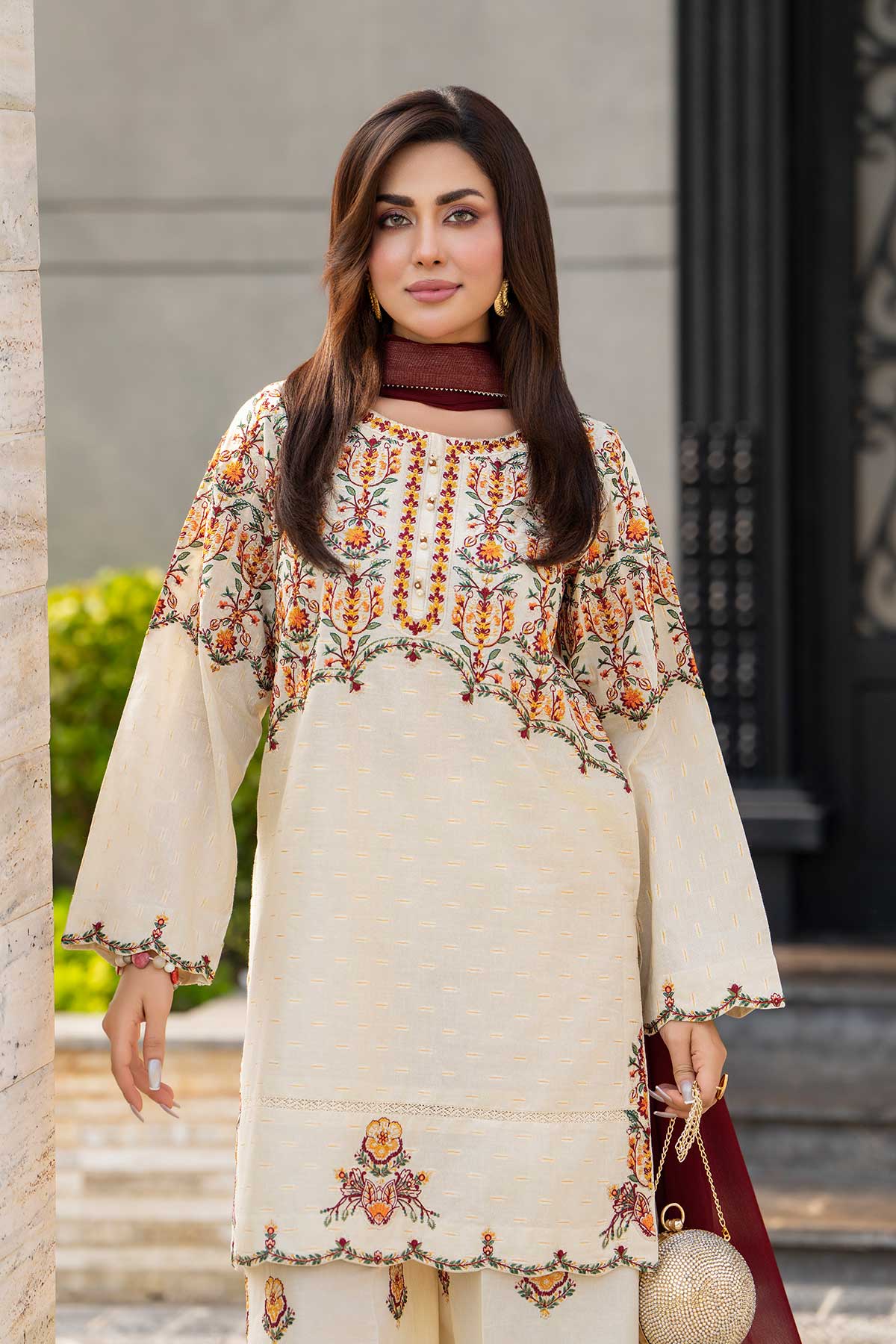 Motif Brosha Embroidered Suit-016 - Image 3