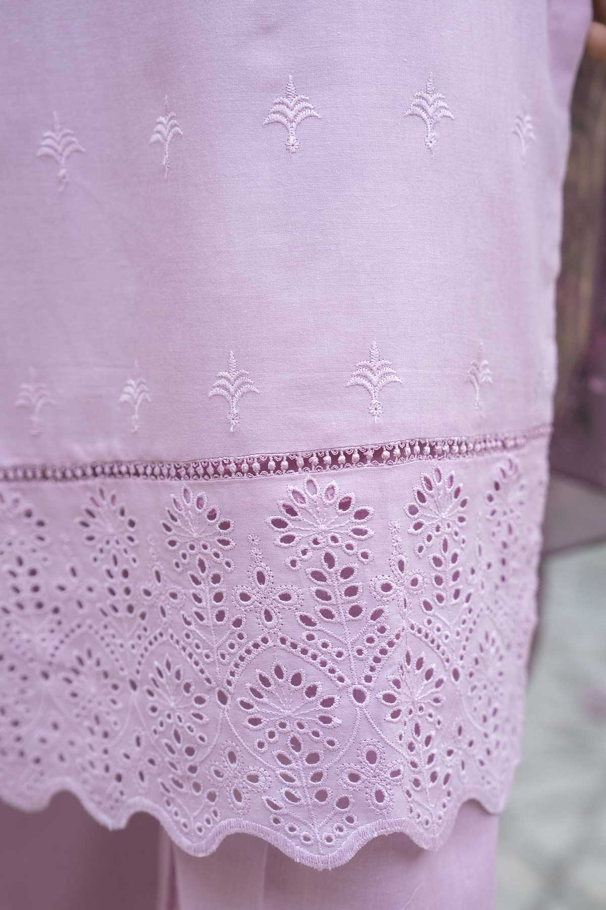 Motif Chikankari Embroidered Suit-215 - Image 3