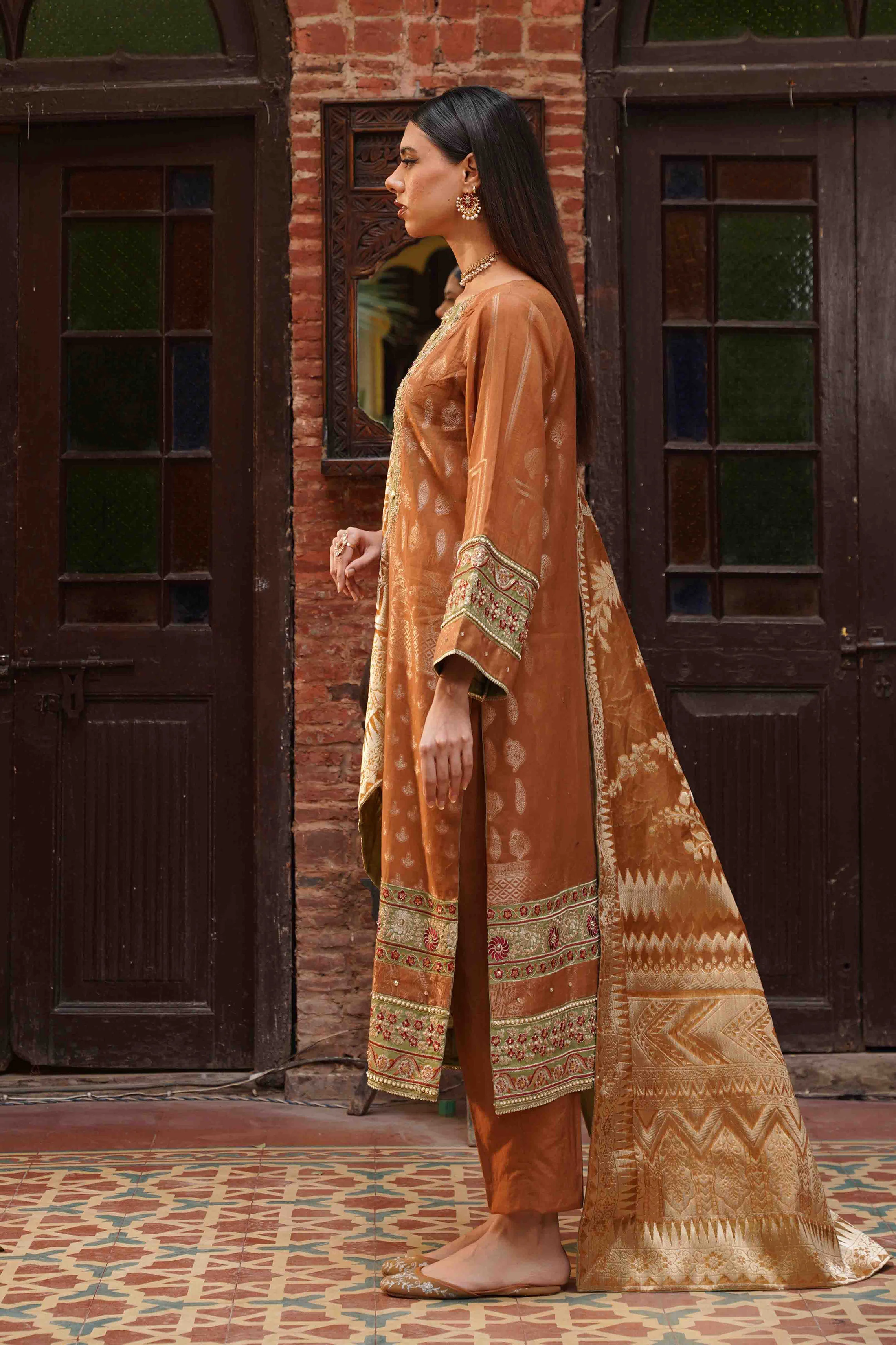 Motif Embroidered Suit-024 - Image 3