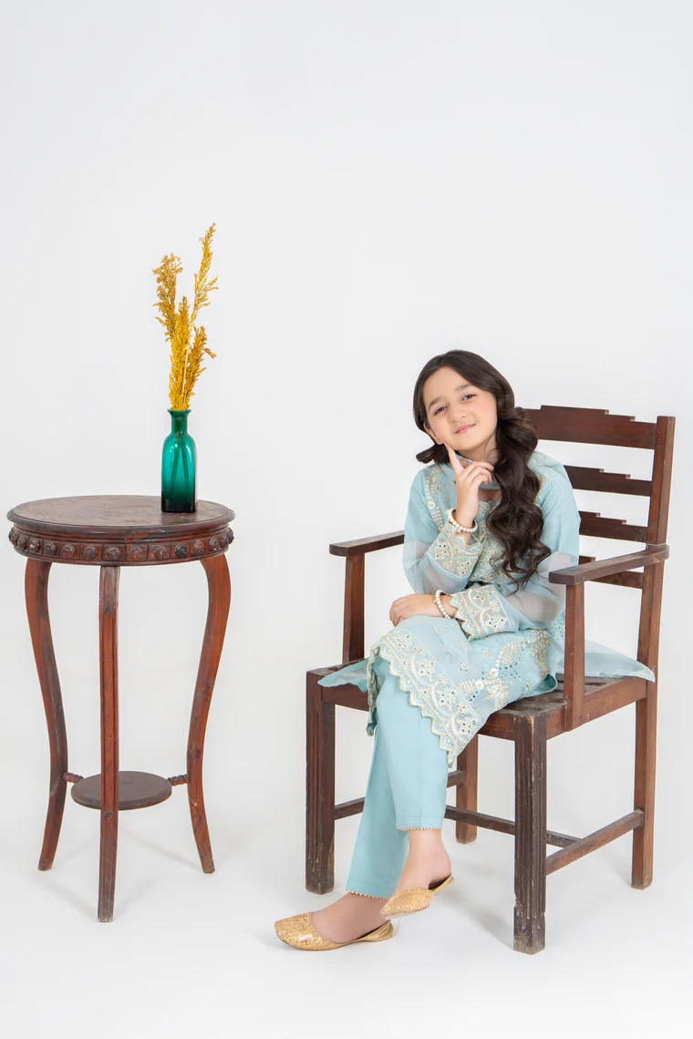 Motif Girls Schifilli Embroidered Suit-579 - Image 7