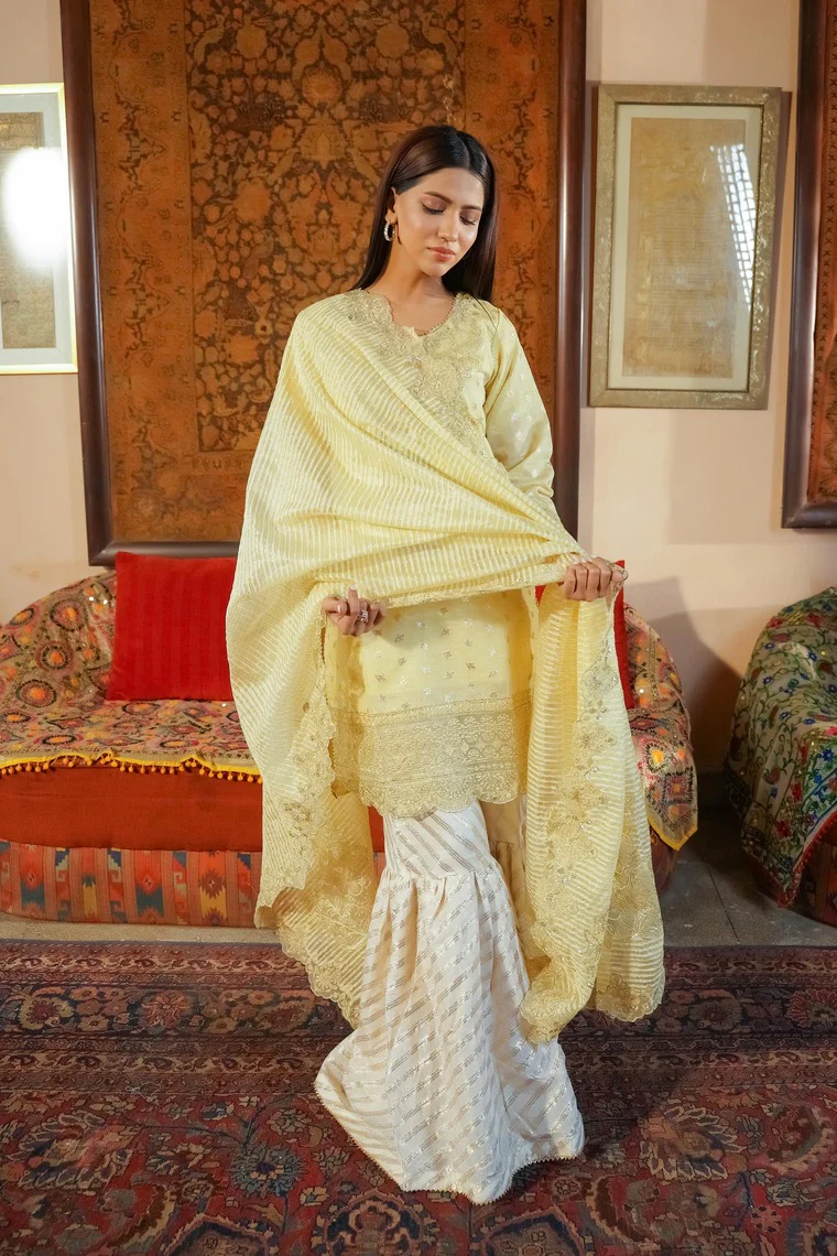 Motif Jacquard Embroidered Suit-271 - Image 4