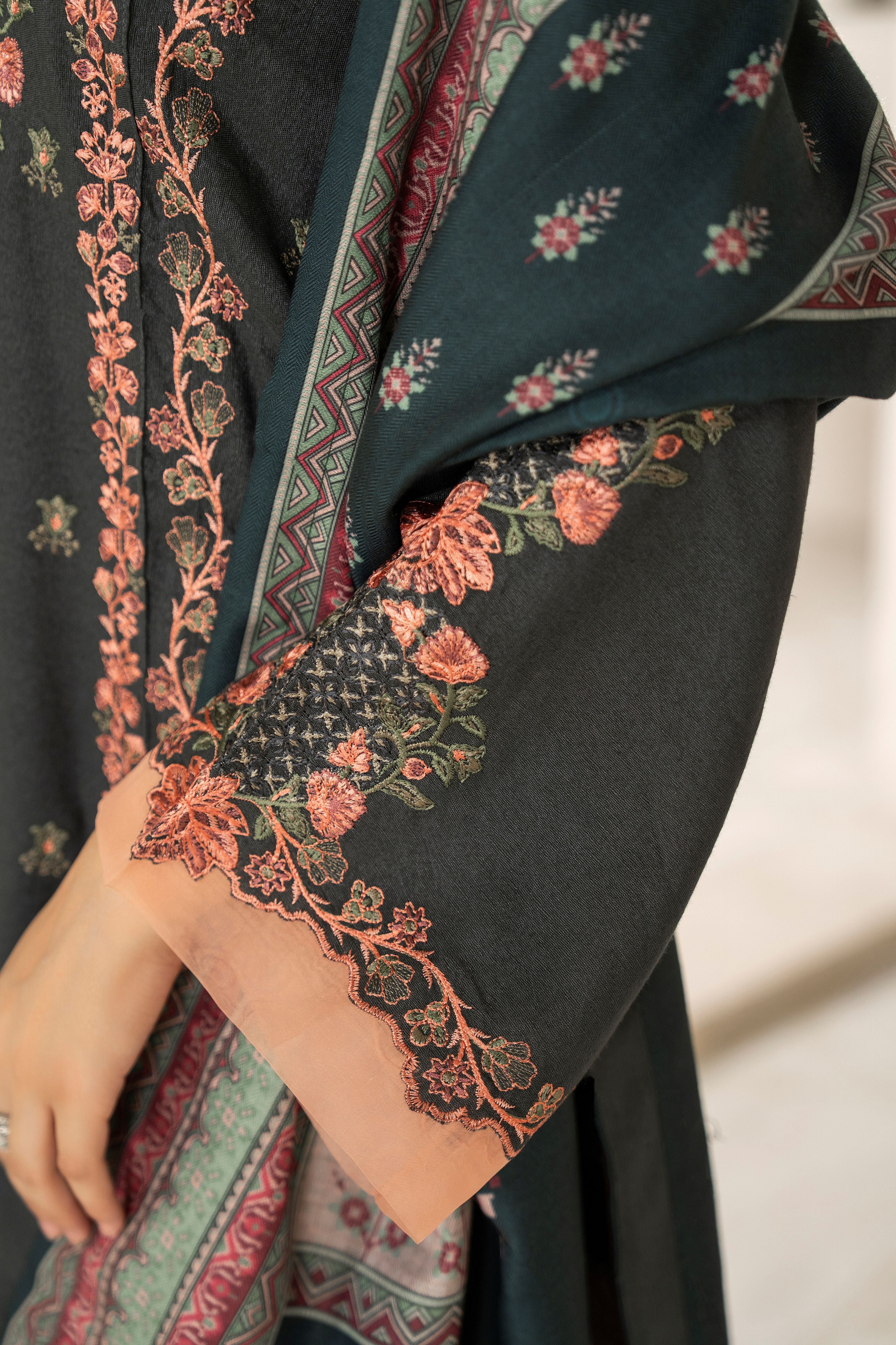 Motif Karandi Embroidered Suit 065 - Image 7