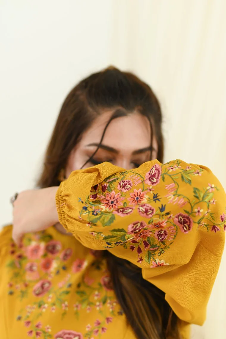 Motif Khaddar Embroidered Kurta-166 - Image 3