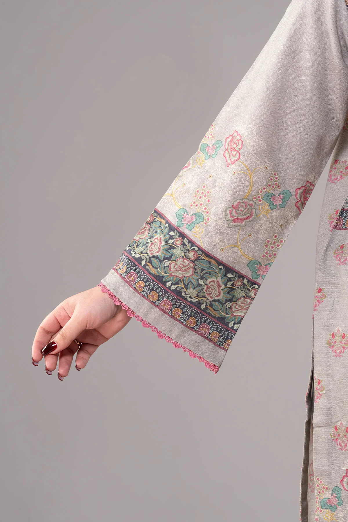 MOTIF KHADDAR PRINTED SUIT-037 - Image 8