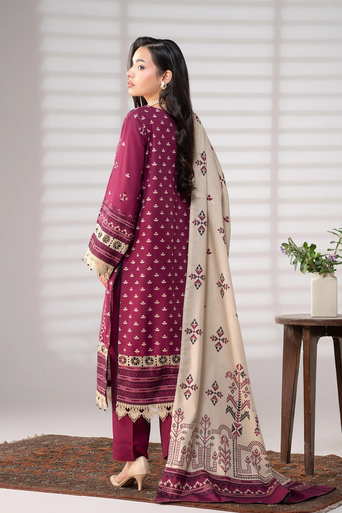 MOTIF KHADDAR PRINTED SUIT-038 - Image 7