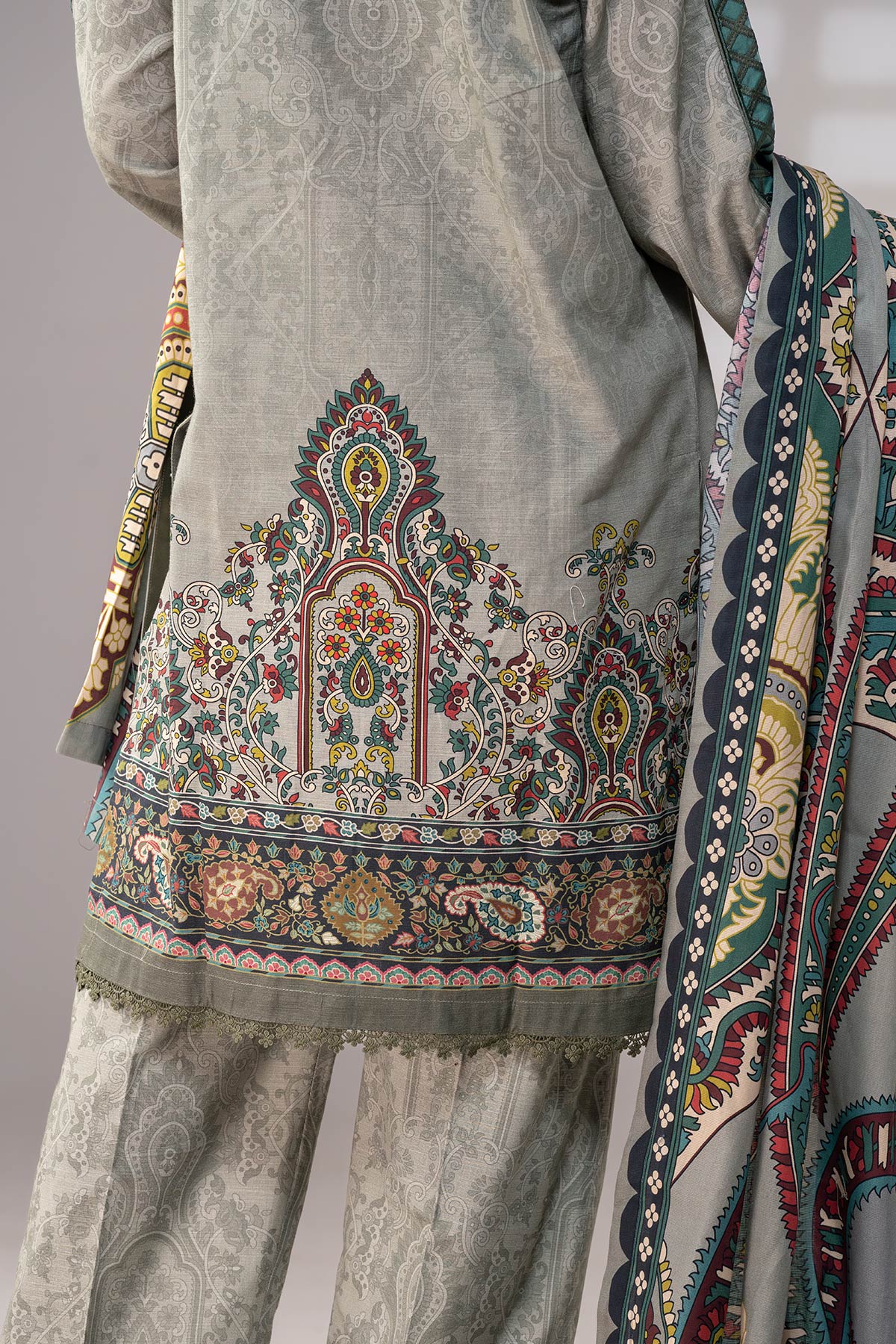 MOTIF KHADDAR PRINTED SUIT-041 - Image 10