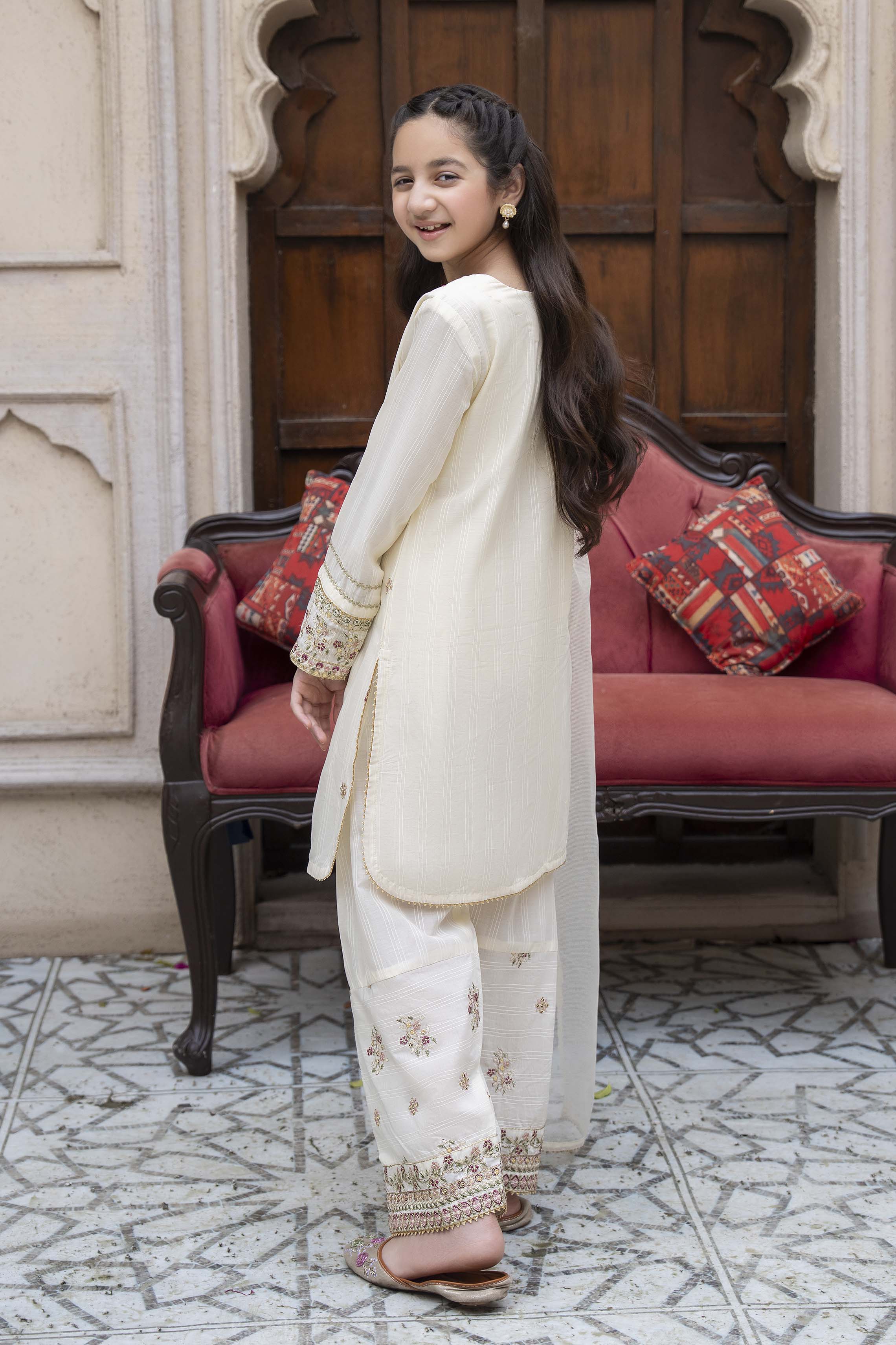 Motif Kids Lawn Embroidered Suit-657 - Image 6