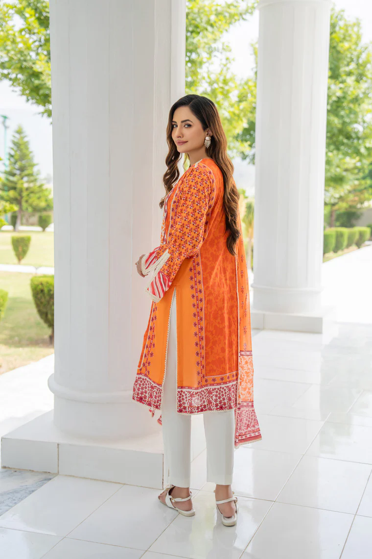 Motif Lawn Printed Suit-009 - Image 6