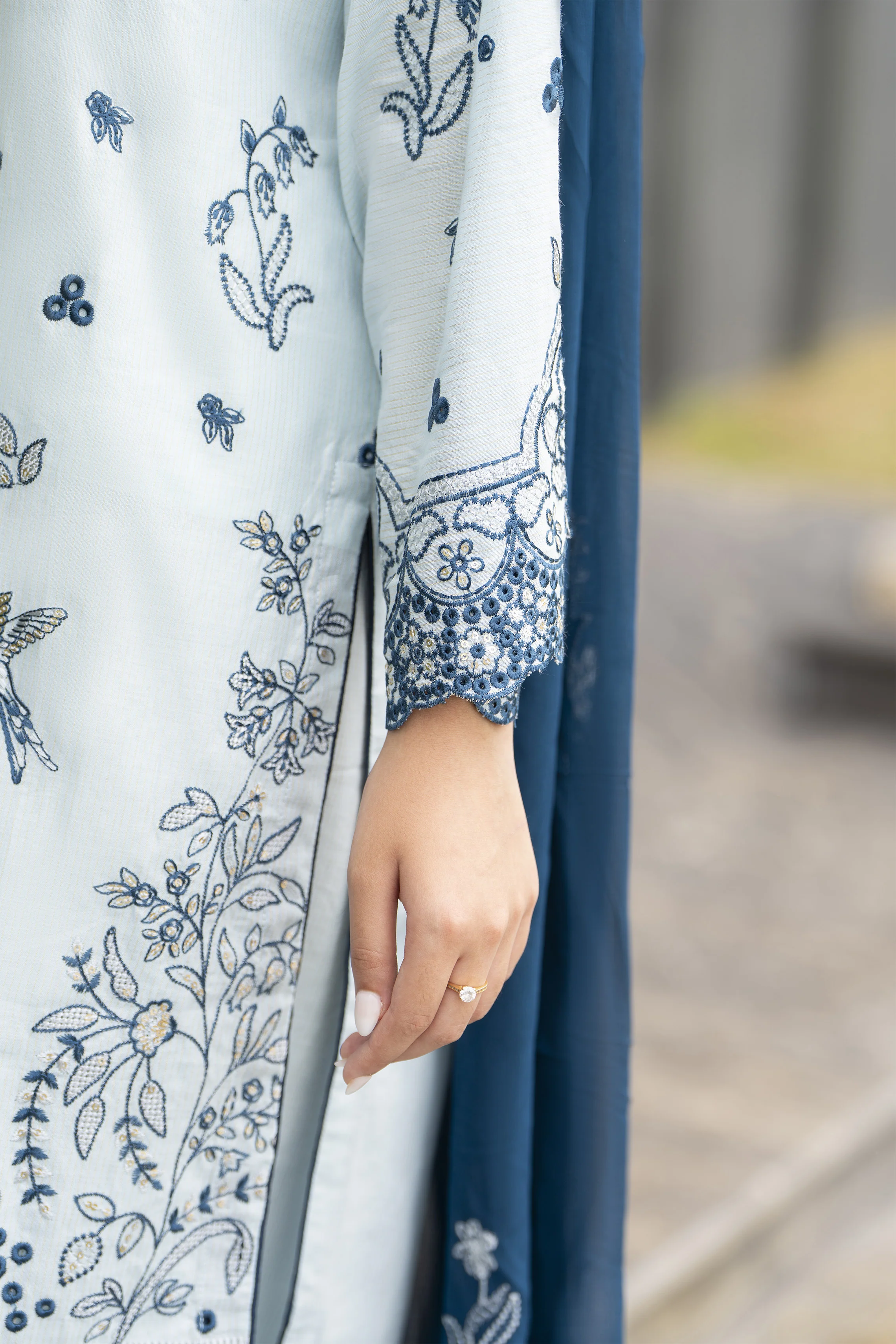 Motif Masoori Embroidered Suit-013 - Image 3