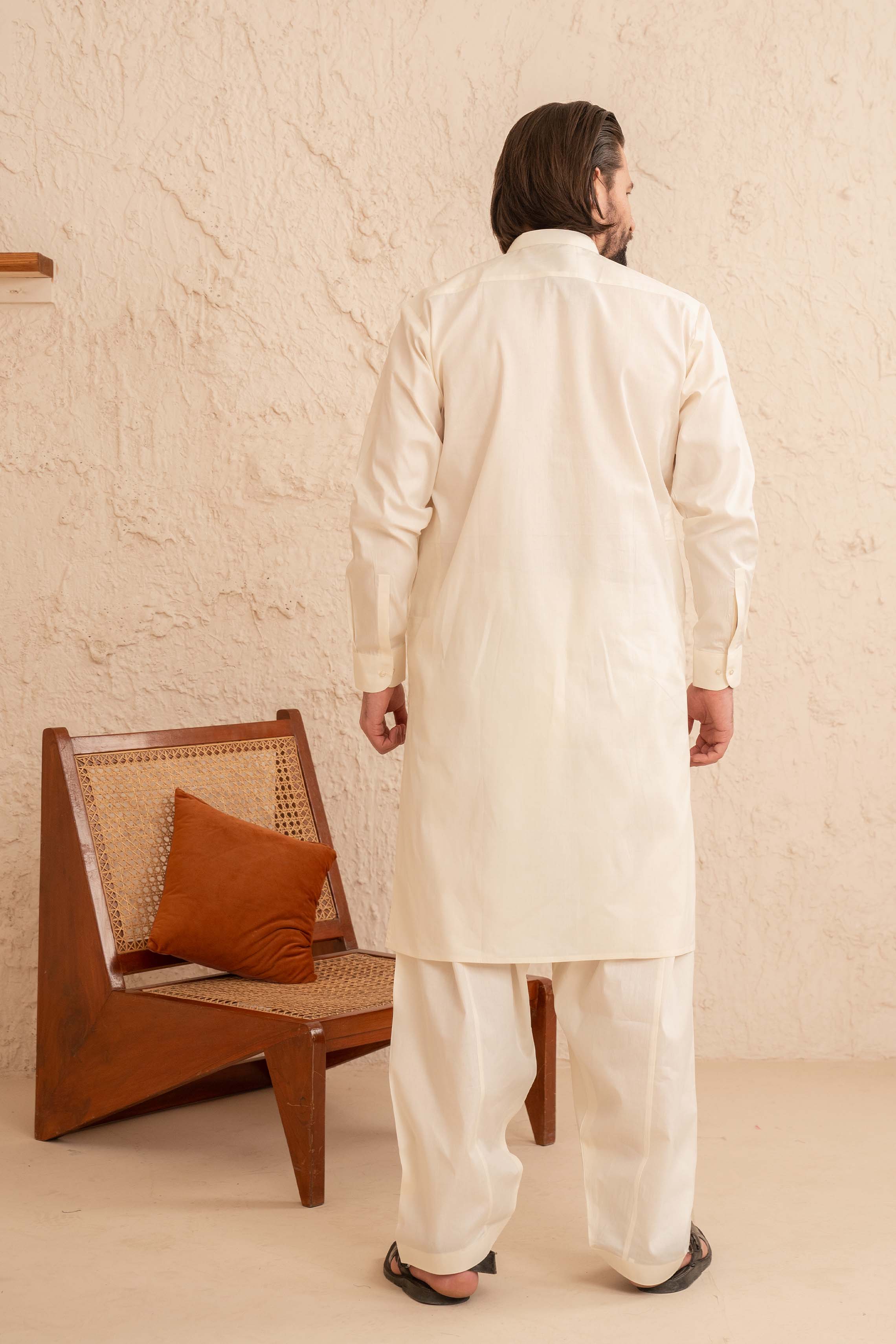 Motif Men Embroidered Shalwar Kameez-15 - Image 3