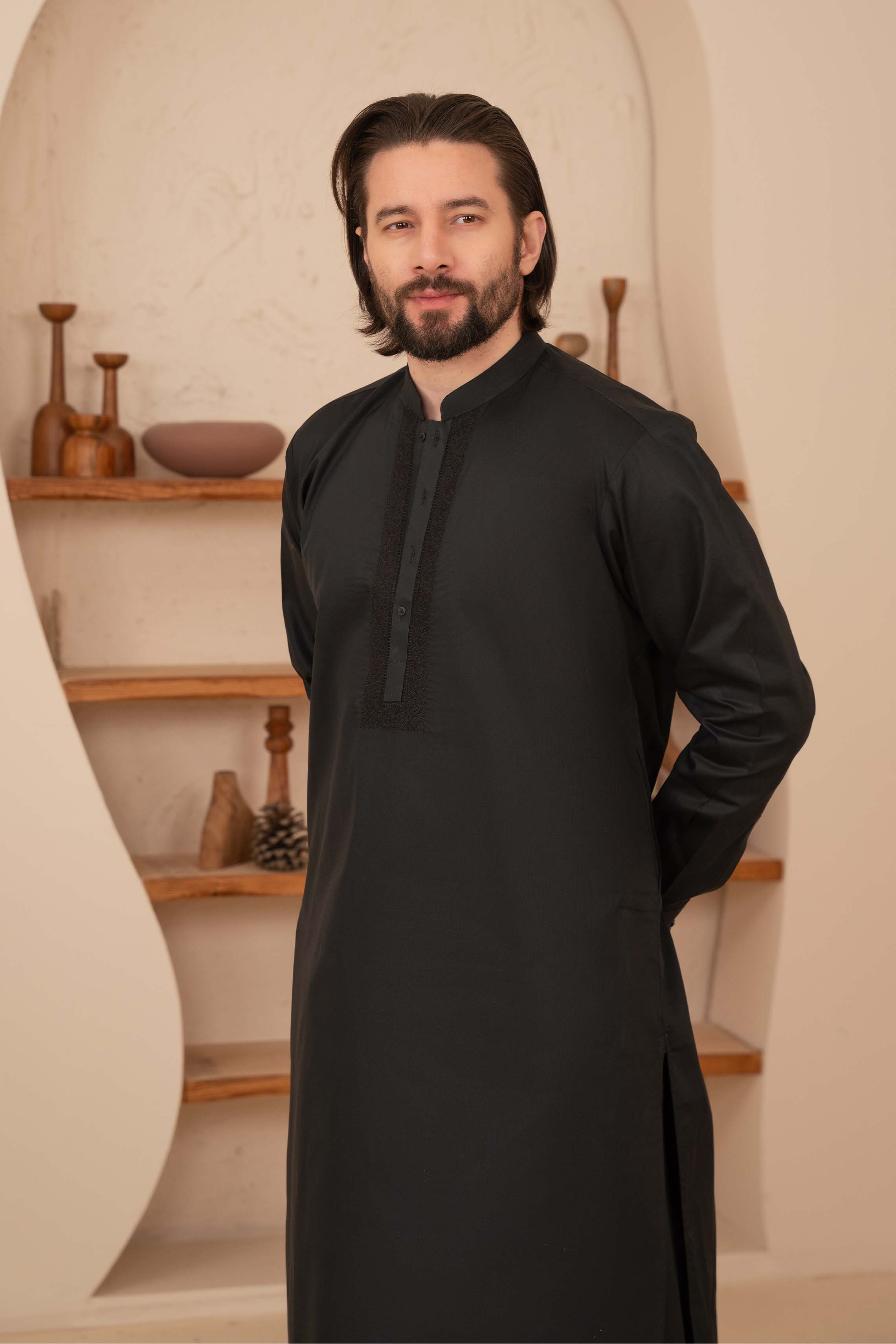 Motif Men Embroidered Shalwar Kameez-16 - Image 3