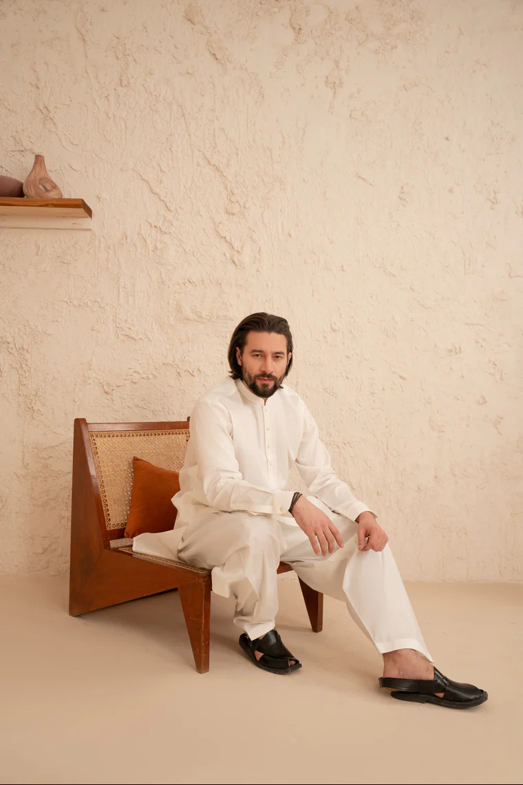 Motif Men Embroidered Shalwar Kameez-17 - Image 3