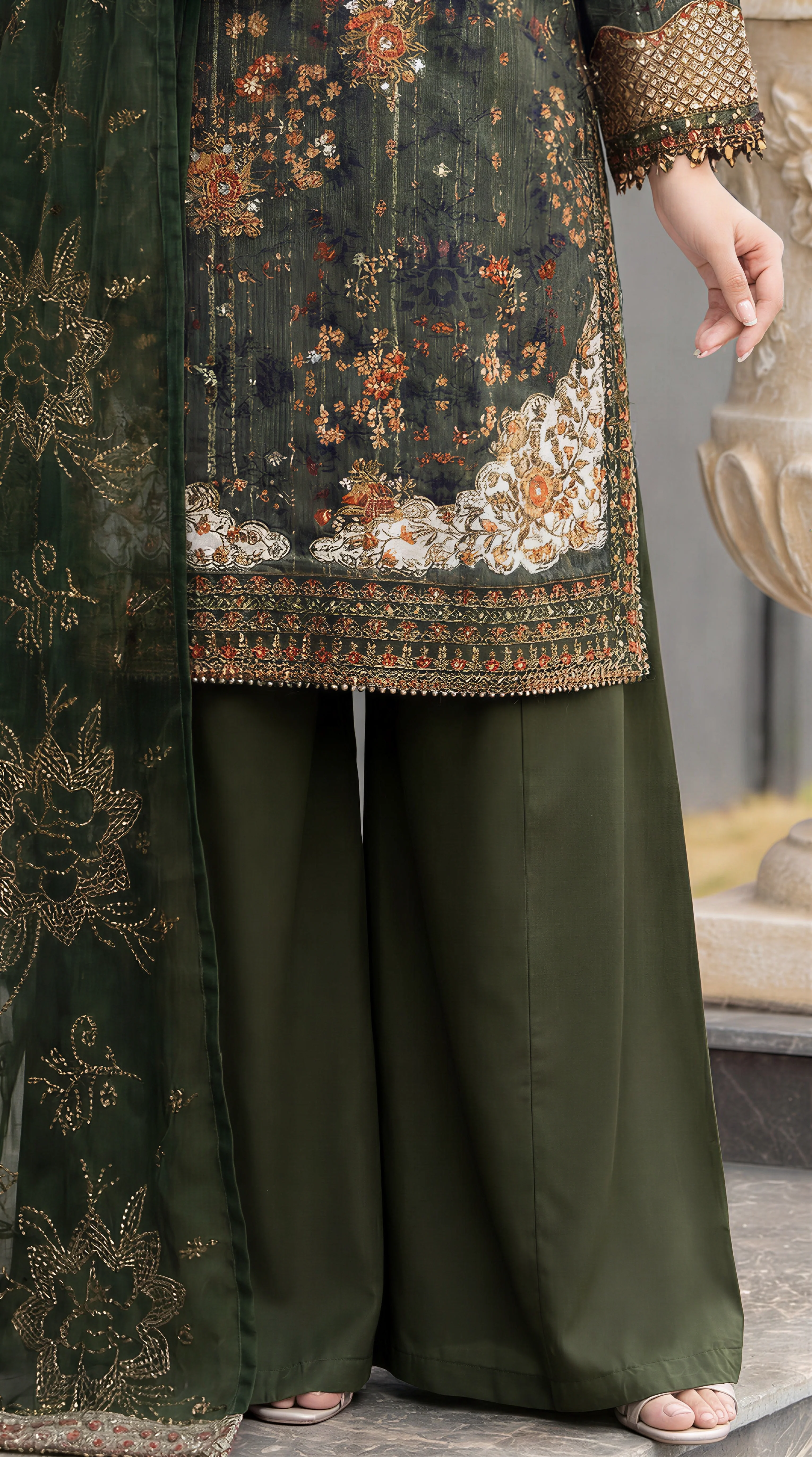 Motif Munar Embroidered suit-3993 - Image 3