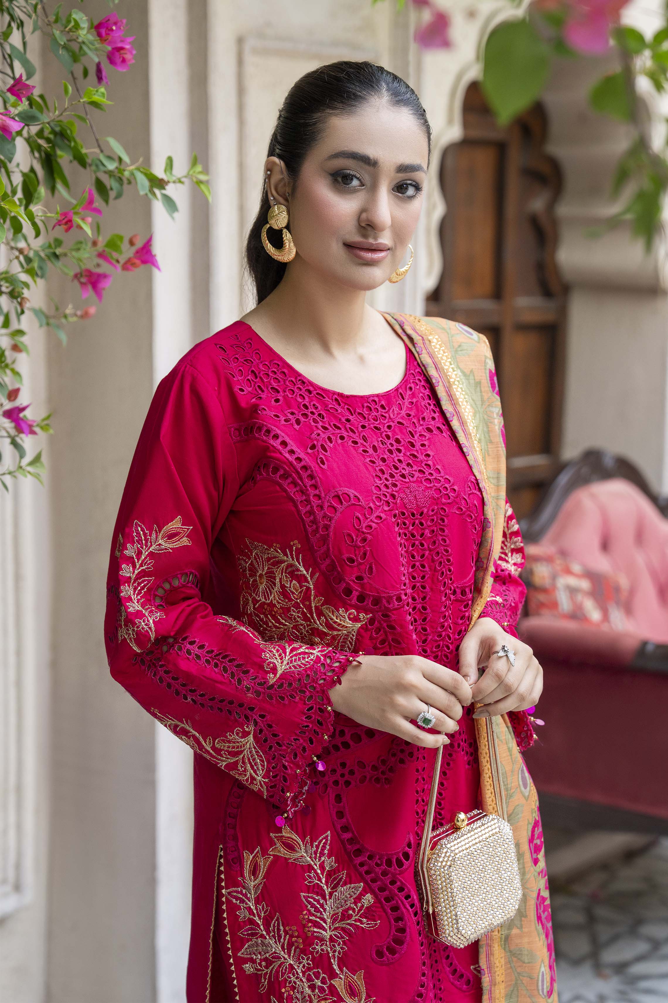 Motif Schifilli Embroidered Suit-3813 - Image 5