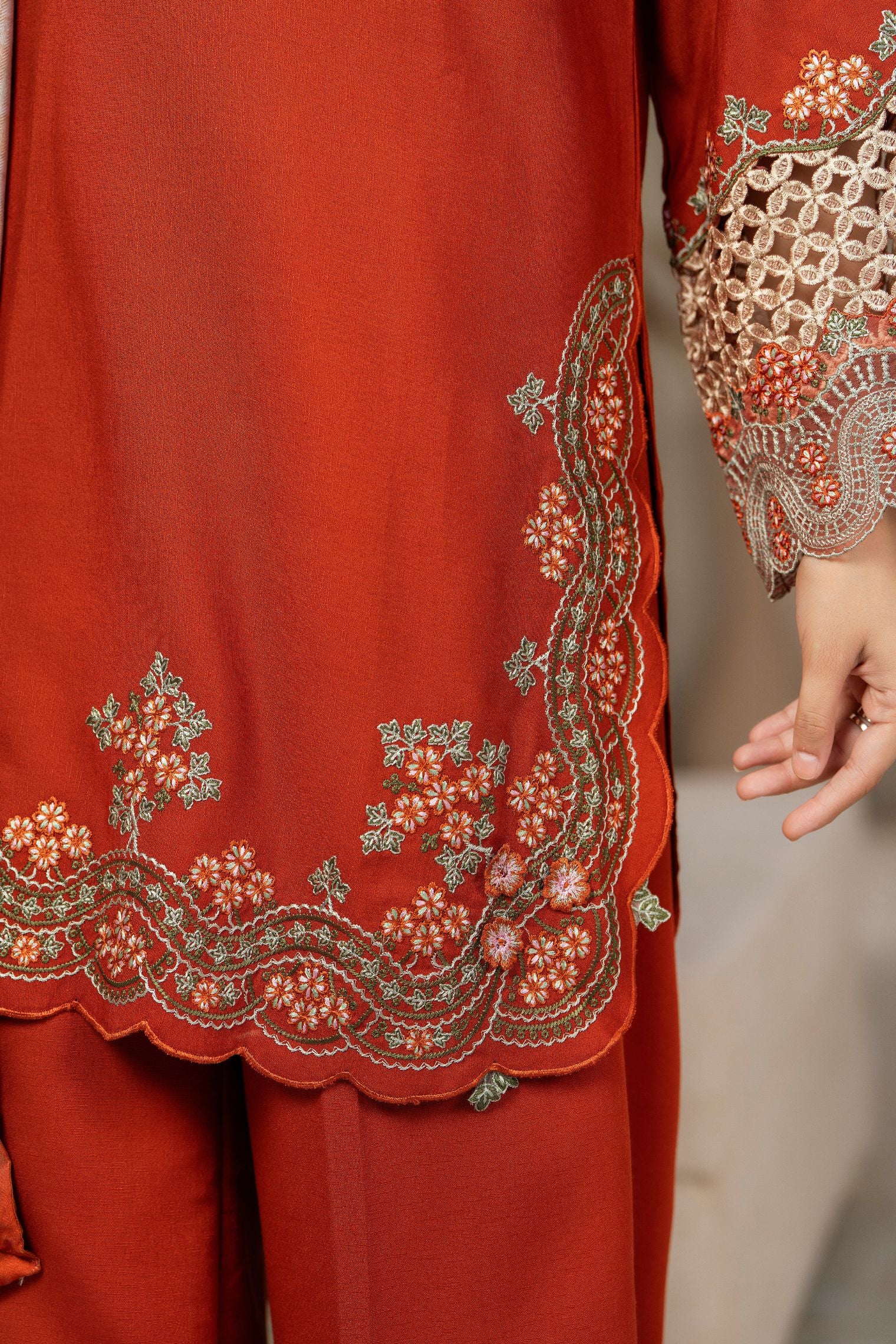 Motif Silk Karandi Embroidered Suit-054 - Image 6
